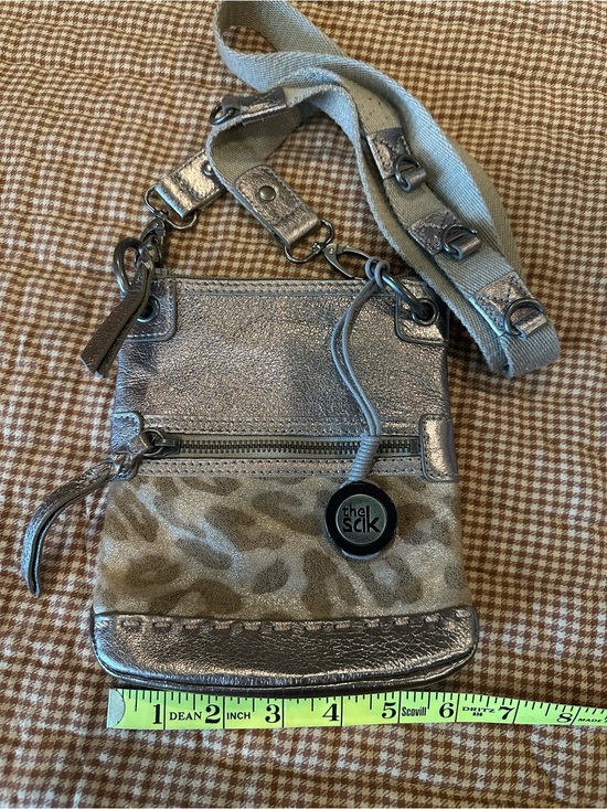 The Sak Handbags - The Sak Metallic & Taupe Animal Print Crossbody Bag